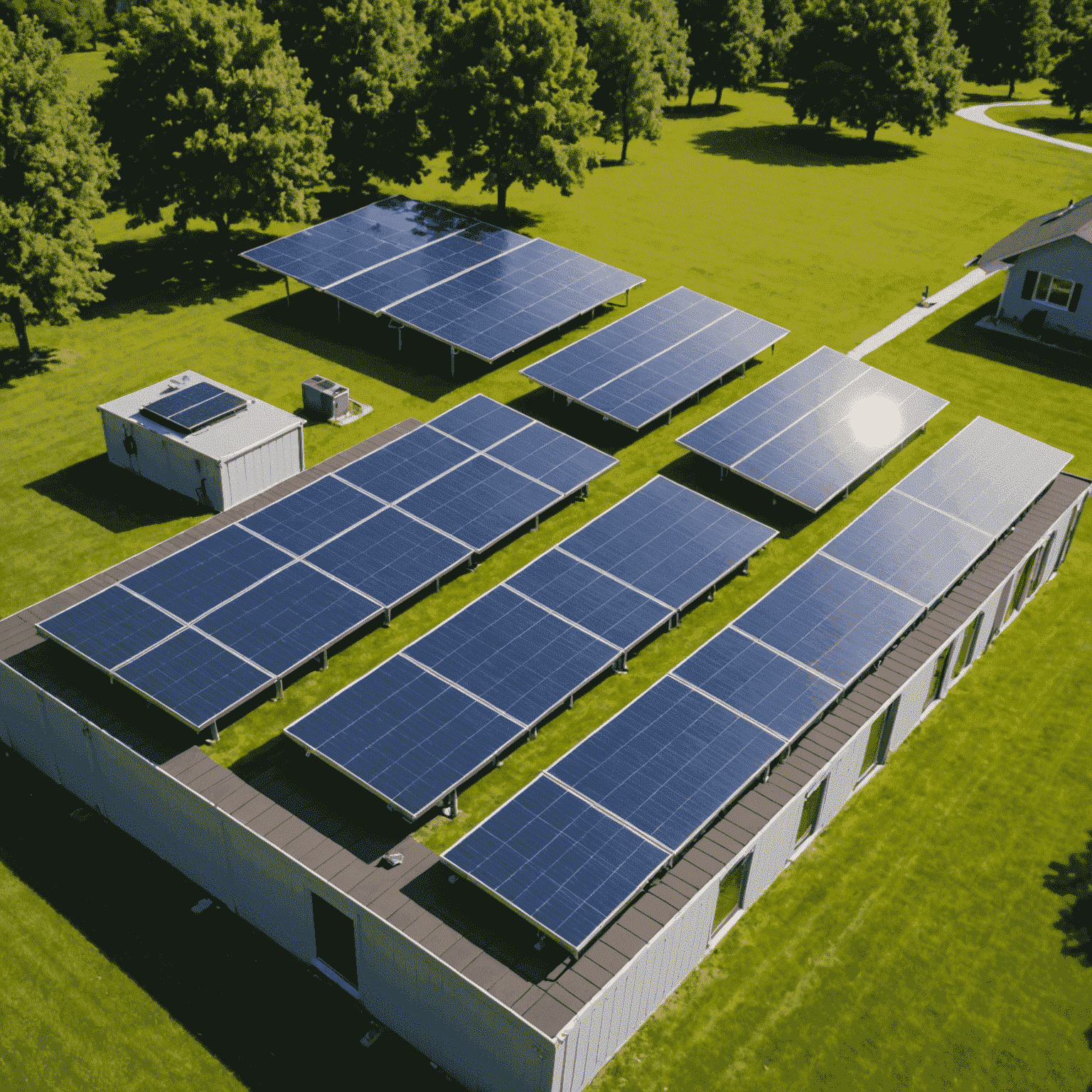 Various types of solar panels displayed with efficiency ratings and cost comparisons